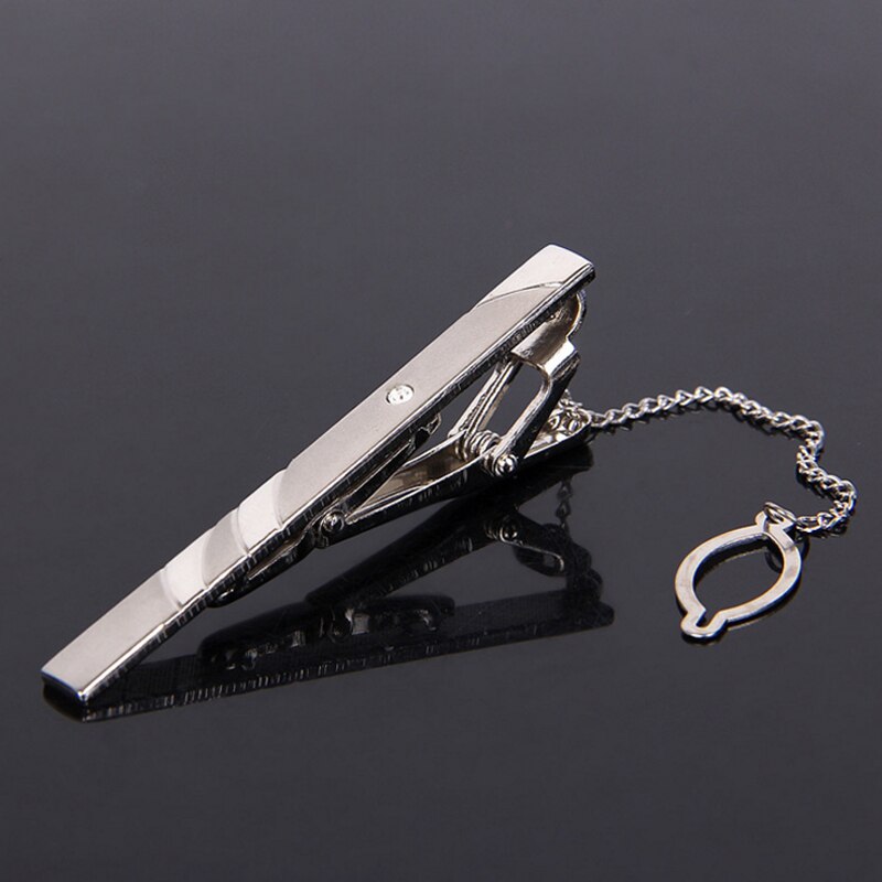 Men's Suit Tie Clip Silver Color Simple Business Metal Necktie Bar Clasp Clamp Formal Shirt Wedding Jewelry Accessories: 6