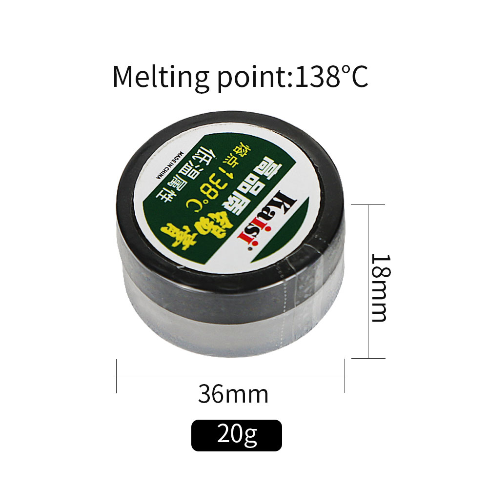 Solder Paste Flux Tin Paste Melting Point 138°C and 183°C Tin Sn63/Pb67 for Soldering Iron Circuit Board Repair BGA SMT Rework: kaisi 20g