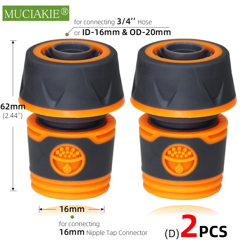 2Stck Garten Schlauch Schnell Anschlüsse Orange Gummi Kunststoff Kupplung Adapter Bewässerung Auto Waschen Gelenke 1/4'' 3/8'' 1/2'' 3/4'': verrotten
