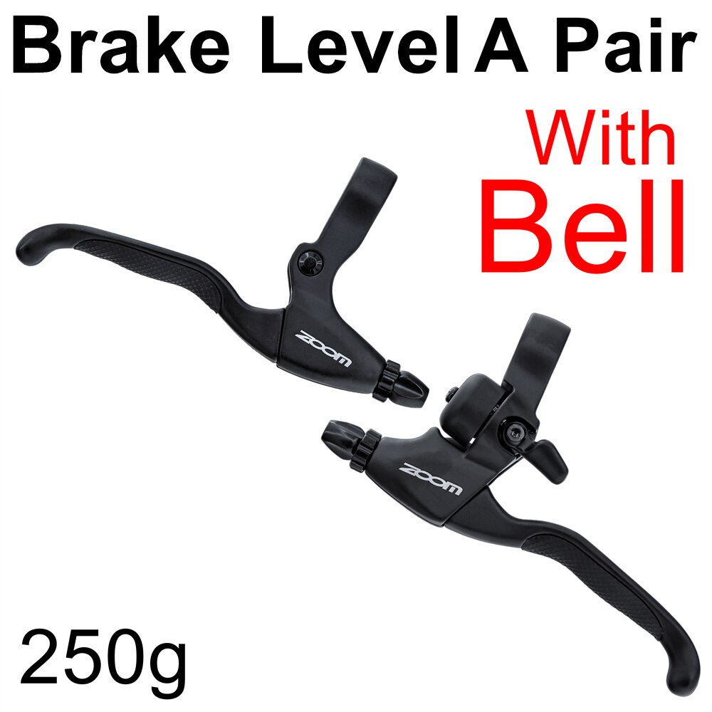 Zoom aluminiumslegering cykel bag skivebremse sort mountain road mtb cykel mekanisk tykkelse skivebremser cykling dobbelt bremse