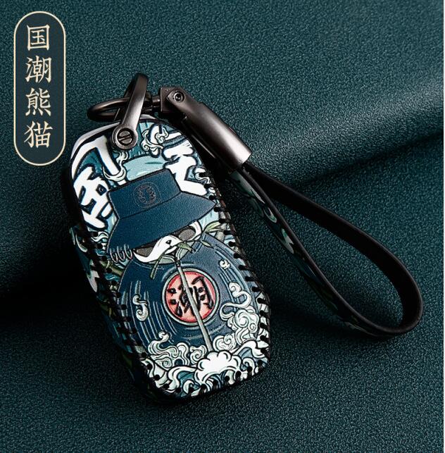 Leren autosleutelhoesje met afstandsbediening voor kia sportage ceed sorento cerato forte  kx3 kx5 k3s rio  k2 k3 sportage: 01 / Voor sleutel a