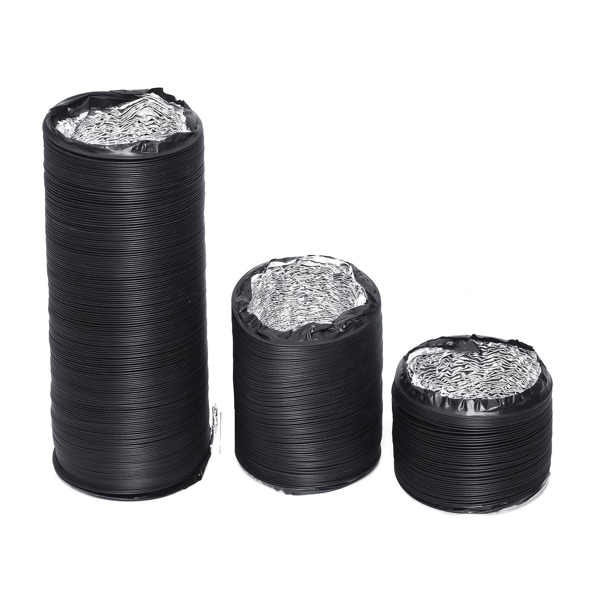 150mm 1.5/3/6m Flexible double Aluminium Foil Ducting Hose for Inline Duct Fan Ventilator Ventilation Tube Air Exhaust Extractor