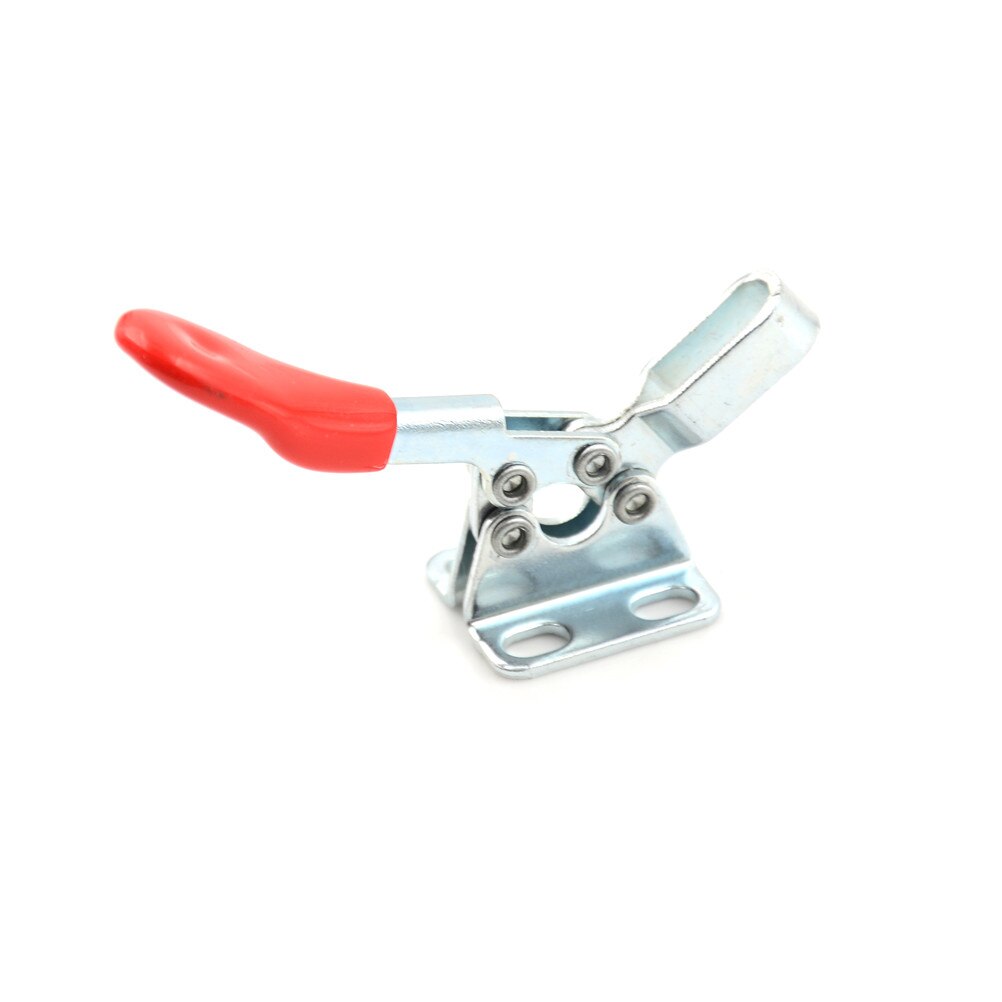 INGDAUM Kniehebelspanner Push-Pull – Schubstangenspanner met horizontale voet – Verstelbare toggle clamp van verzinkt staal – Voor opspannen en montage (1, GH-302FM, 136 kg, Hub 32 mm
