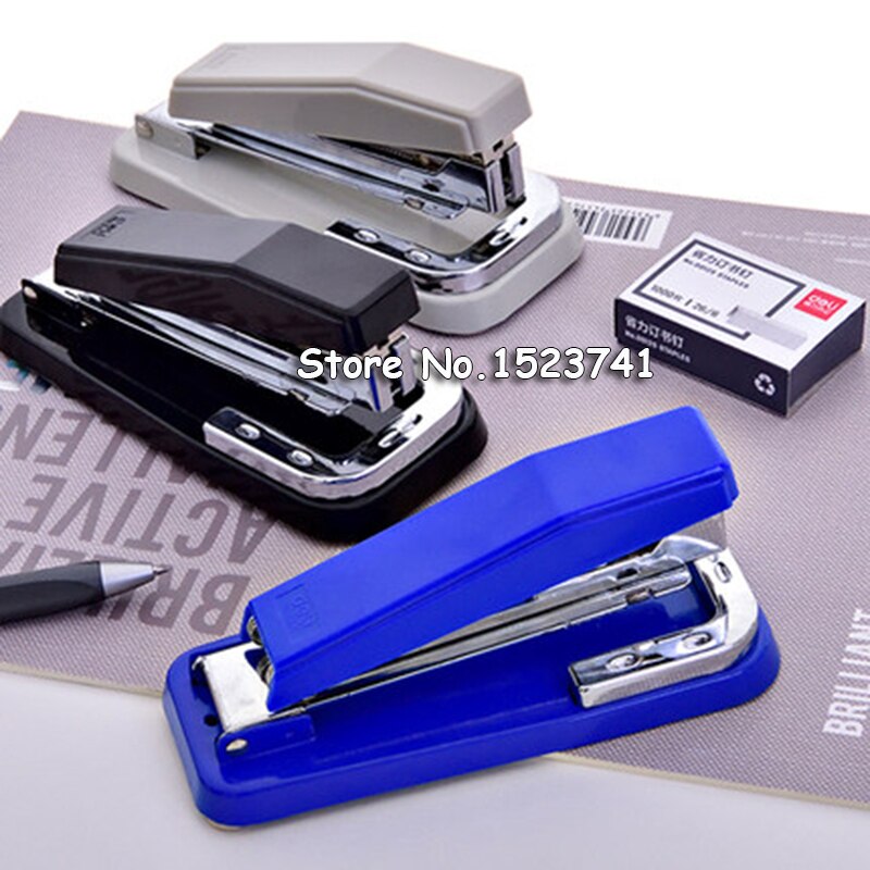 360 Degree Rotating Stapler Head Desktop Stapler with Staples Sharp Chisel for Office Stationery School Home