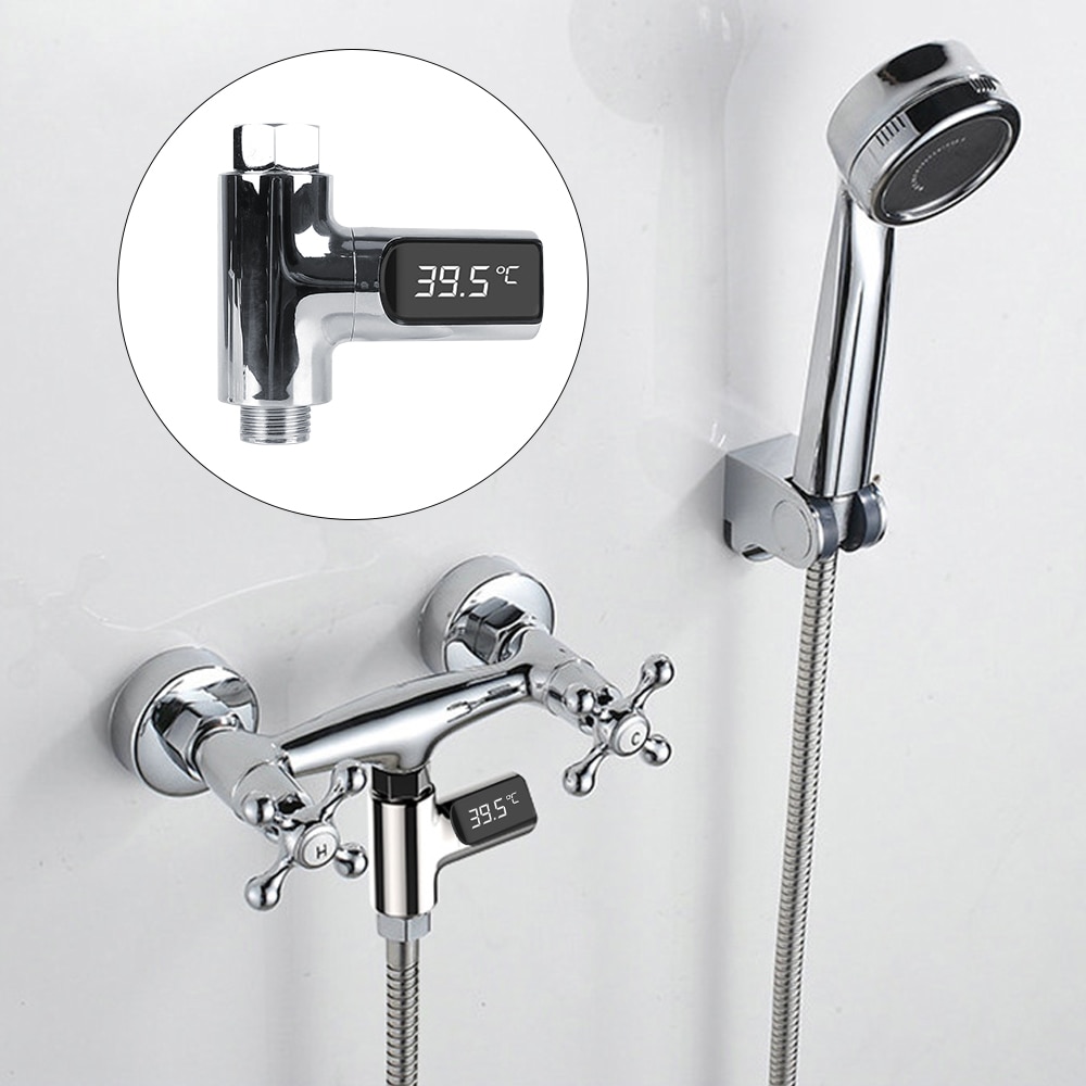 Bathing Temperature Meter Shower Faucets Water Thermometer LED Display Home Tub Water Temperature Monitor Electricity