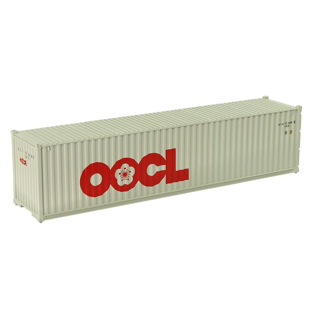 1pc HO Scale Model Train 40" Container 40ft Container Freight Car 1:87 Railway Modeling Layout: OOCL