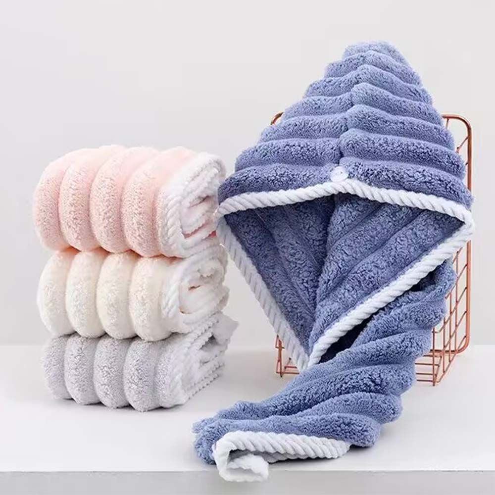 Trockenhaarkappe für Frauen, verdicktes und Super saugfähiges Kopftuch zum Abwischen von Haaren, schnell trocknende Kappe, Handtuch für trockenes Haar