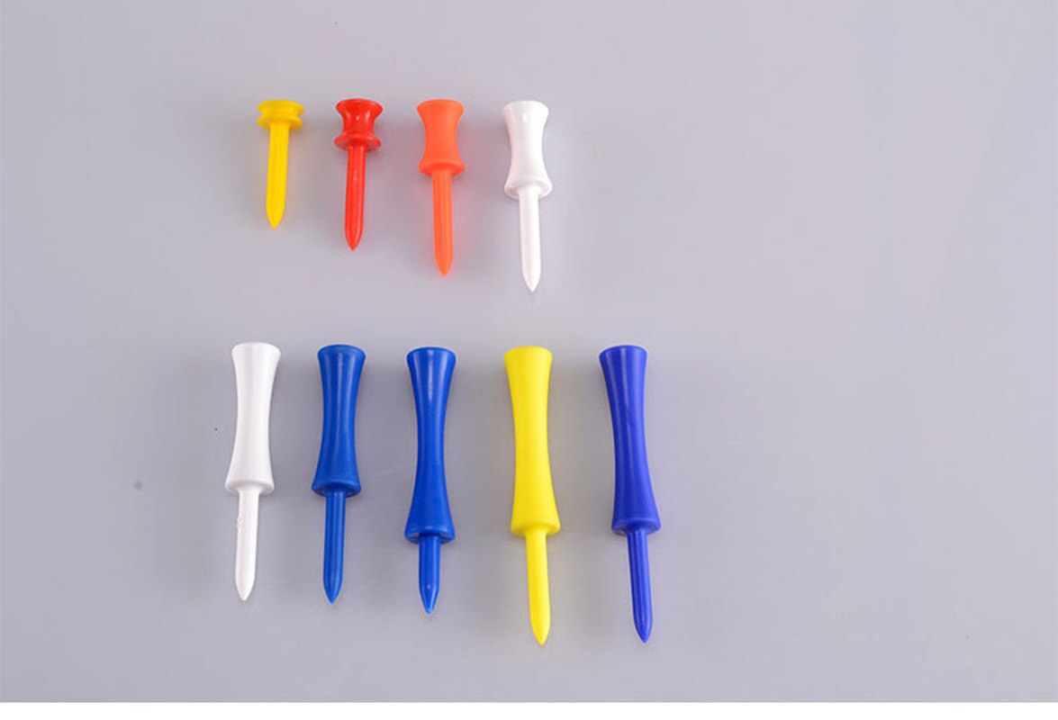 10 Stks/pak Tees Step Down Golf Tees Plastic Golf Tee Kleurrijke Beste Voor Over Sized Drivers, irons & Hybriden. Langer Drives