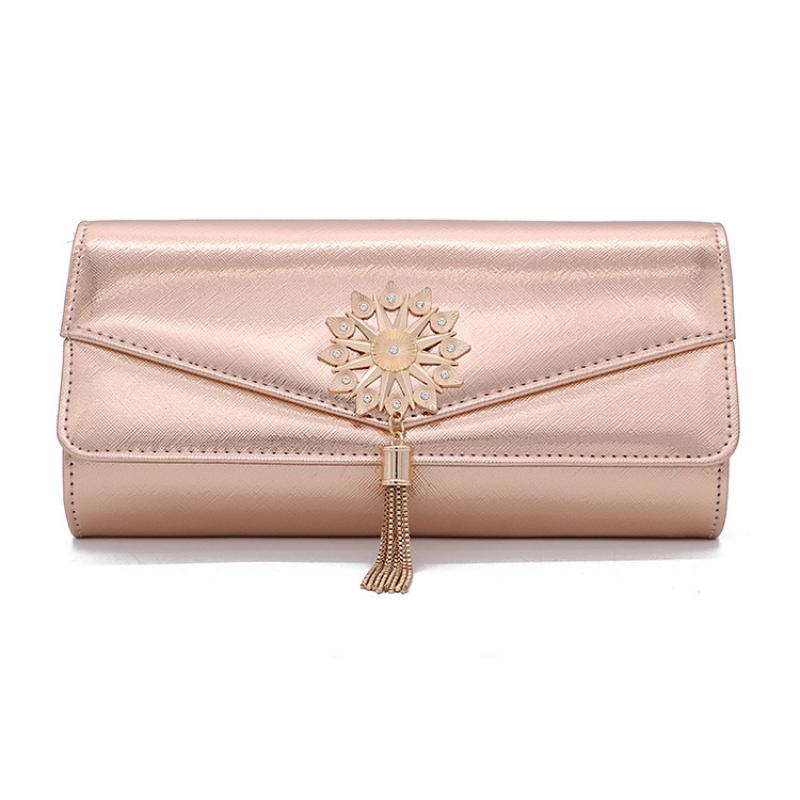 Luxe Vrouwen Clutch Bags Vrouwelijke Purse Wallet Party Bag Pu Kwasten Envelop Bridal Wedding Everning Handtassen Bolsa Feminina