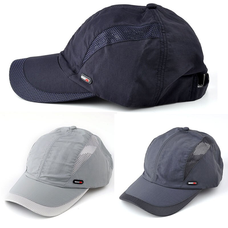 Unisex justerbare hatte udendørs sports solhat hurtigtørrende golfkapper