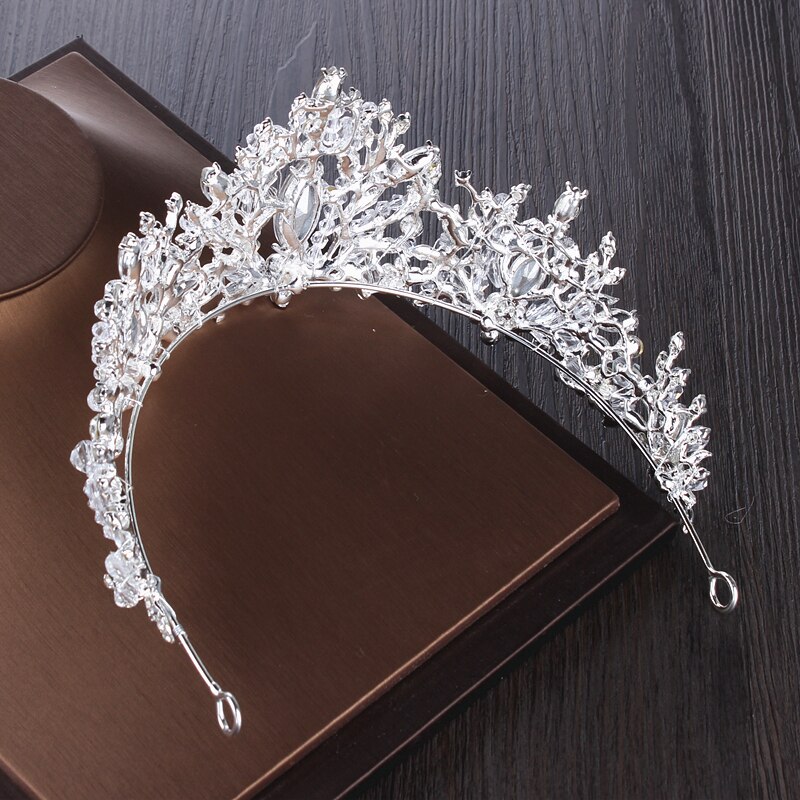 Conjuntos de joias florais de noiva, zircônio cúbico, coroa, brinco, gargantilha, conjunto de cristal, casamento, contas africanas, conjunto de joias