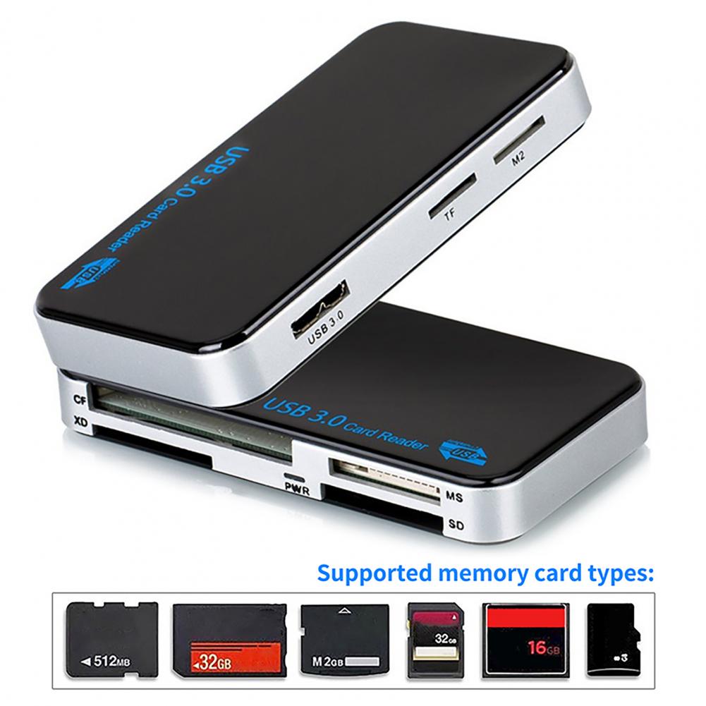 ​ Card Reader USB3.0 to Micro SD CF MS Card Adapter for Laptop PC USB to Multi Card adapter Cardreader Smart Card Reader