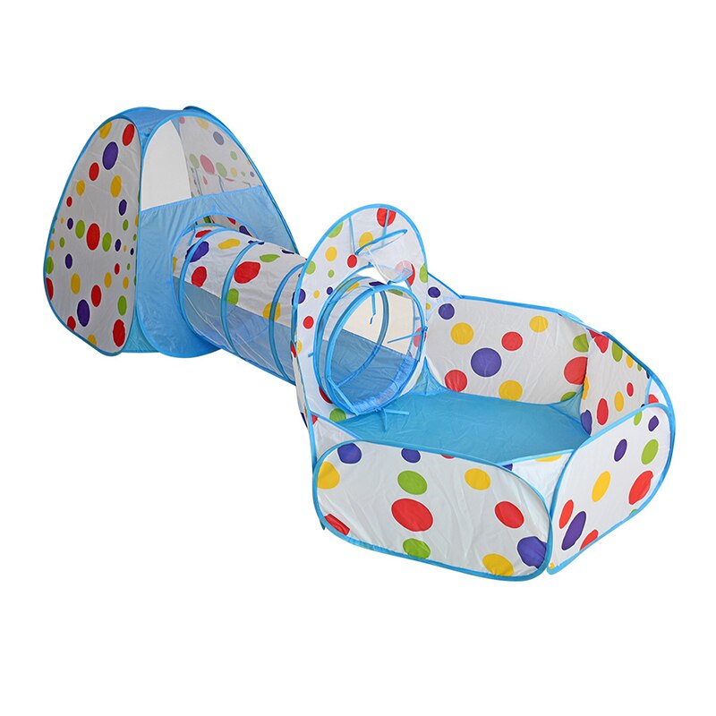3 in 1 freundlicher Zelt Tragbare Baby Ball Schwimmbad Grube freundlicher Zelte mit Krabbeln Tunnel Innen Art Spielhaus Pop hoch Tipi: A