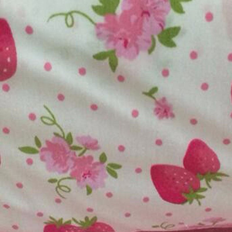 Sappige Aardbei polka dot Katoen Patchwork stof thuis Textiel Quilten stof voor het naaien van 100% katoen materiaal