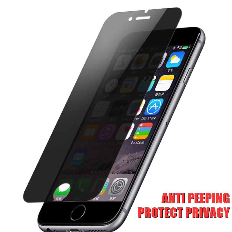 Protecteur d'écran Anti-espion, pour iPhone X XS 11 12 Mini Pro Max 8 7 6 6s Plus SE , verre trempé de confidentialité Anti-éblouissement