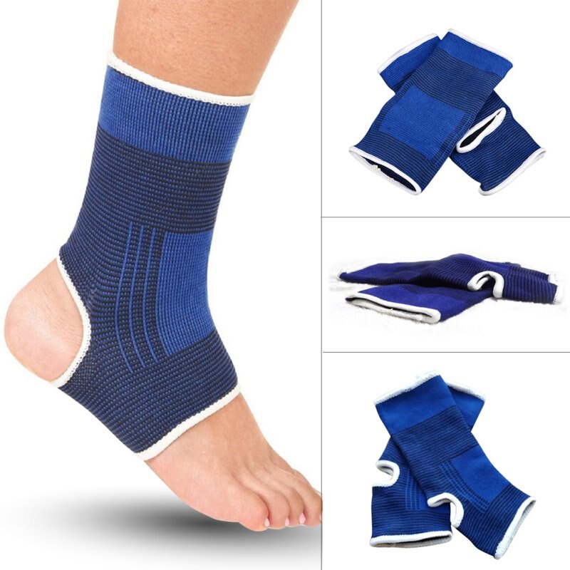 2 stks/set Enkel Voet Elastische Compressie Wrap Mouwen Bandage Brace Ondersteuning Bescherming Sport Relief Pijn Voet Outdoor