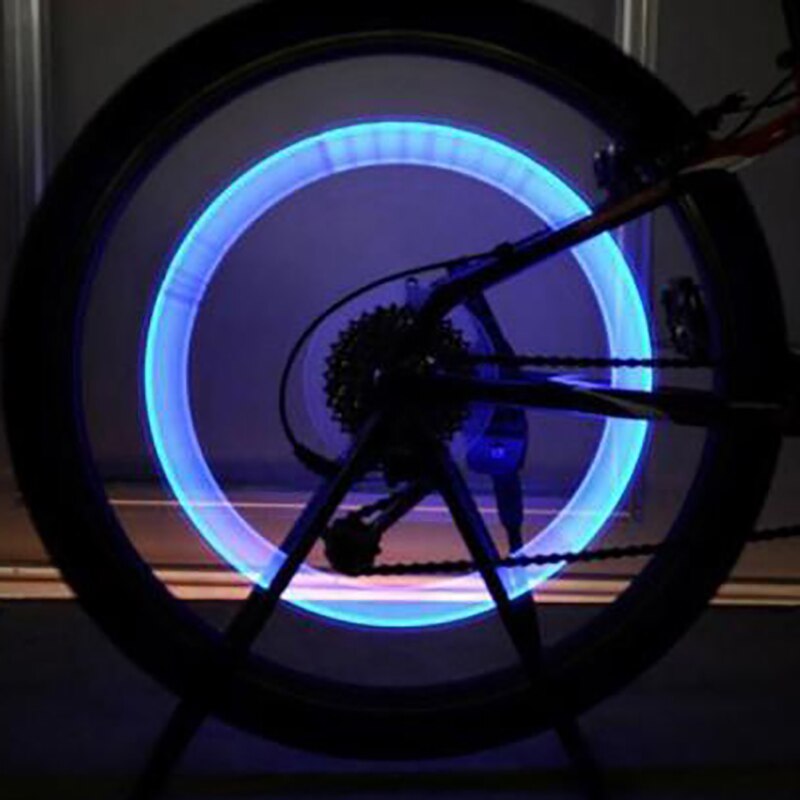 1pc fiets auto motor verlichting band ventieldoppen wiel spaken led verlichting fiets accessoires auto styling 4 kleuren