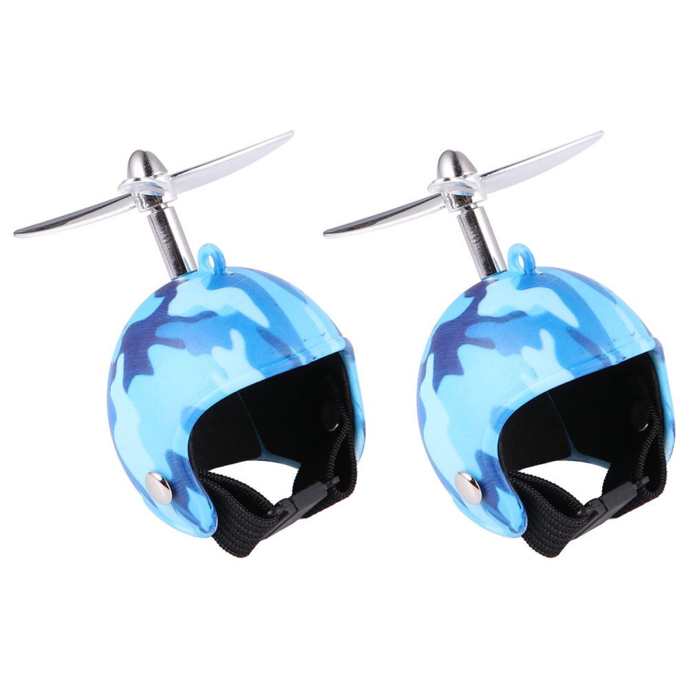 2pcs Funny Chicken Helmet Pet Protective Gear Sun Rain Protection Helmet Costumes Accessories Bird Hens Pet Supplies: Marine camouflage pa