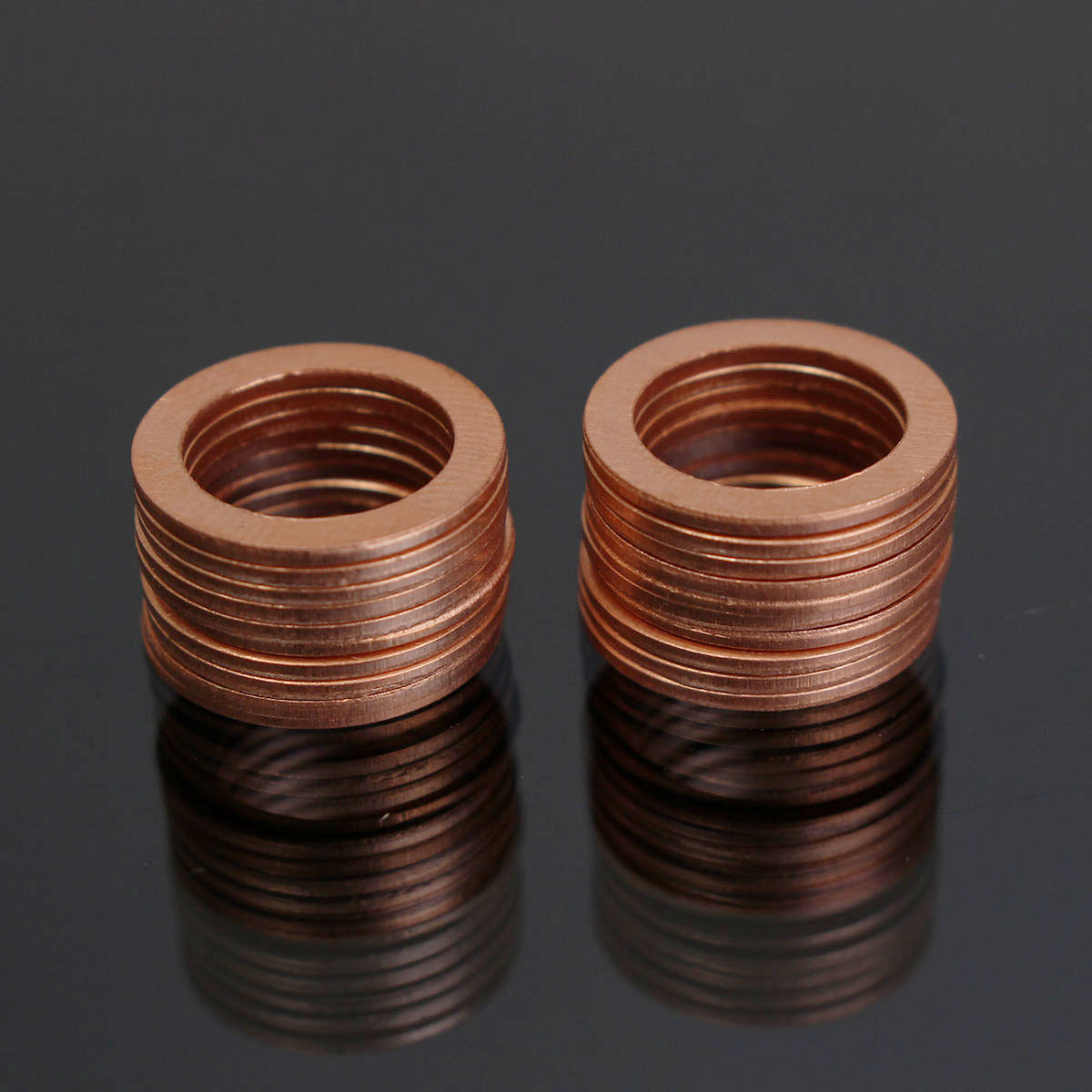 20pcs M10 10mm Motorcycle Braided Clutch Brake Hose Banjo Seal Copper Crush Washer