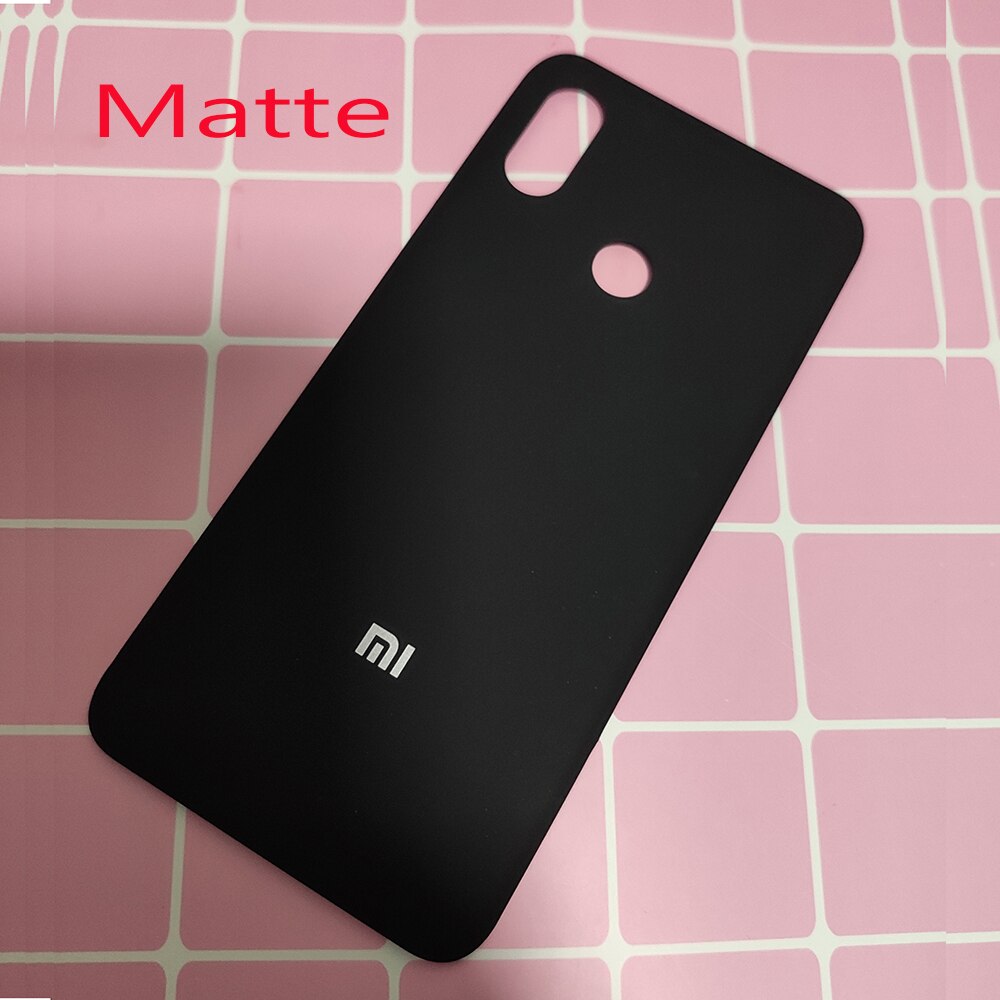 Plastic Back Case Behuizing Voor Voor Xiaomi Mi 8 Back Battery Cover Deur Vervanging Reparatie Onderdelen 3M Lijm voor Mi Mi8: Plastic frosted back