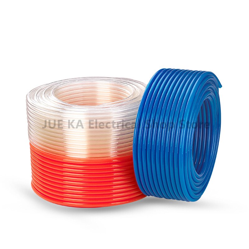 10 metros neumática pats PU tubo 4*2,5mm 6*4mm 8*5mm 10*6,5mm 12*8 14*10mm 16*12mm tubo de aire compresor manguera