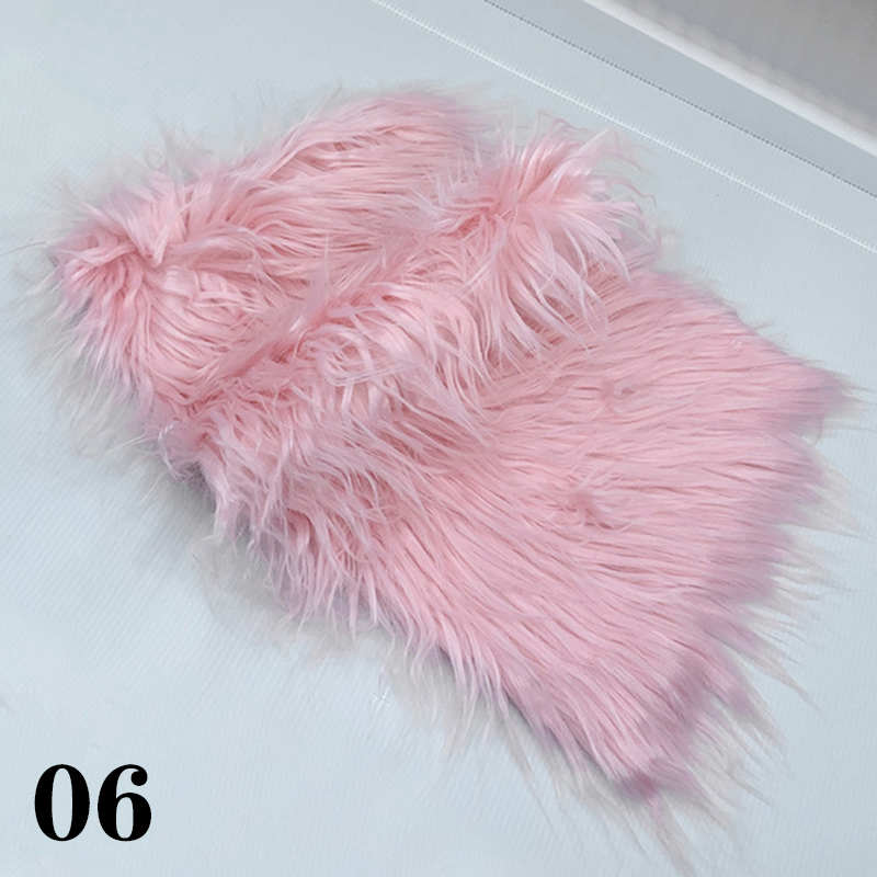 25x45cm 8cm stapel namaakbont stof patchwork naaimateriaal voor doe-het-zelf pluche poppen ambachten baard haar cosplay hoed kostuum stof