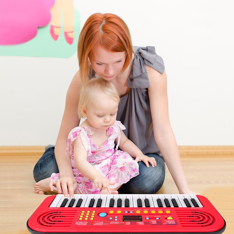 37 Keys Kids Kinderen Piano Toetsenbord Draagbaar Keyboard Piano Vroeg Leren Educatief Muziek Instrument Speelgoed Cadeau voor Kinderen