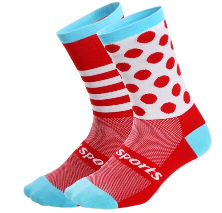 Calcetines deportivos de compresión para niños de 3 a 6 años, Media larga, para ciclismo, deportes de bicicleta al aire libre, para todas las estaciones: Red