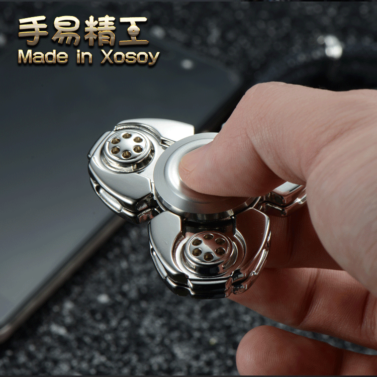 Stille Hand Spinner relax fidget Koper Messing Tol vinger spinner Metalen 3-5 minuten UFO nacht-lichtgevende