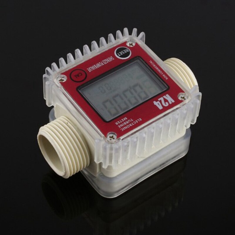 Digital Lcd K24 Flow Meter Turbine Fuel Flow Tester For Chemicals Water Sea Liquid Flow Meters Measuring Tools