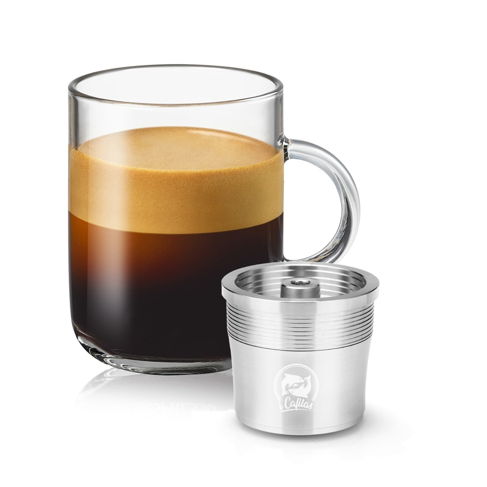 Icafilas – capsules de café réutilisables, en acier inoxydable, filtre iperEspresso, dosettes pour Machines, outils pour expresso