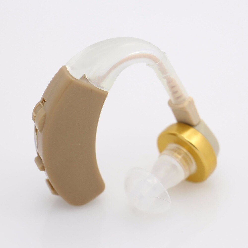 Hearing Aid Kit with 4 different EarPlug Ear Care Adjustable Behind Ear Hearing Sound Amplifier Device Sound Enhancer