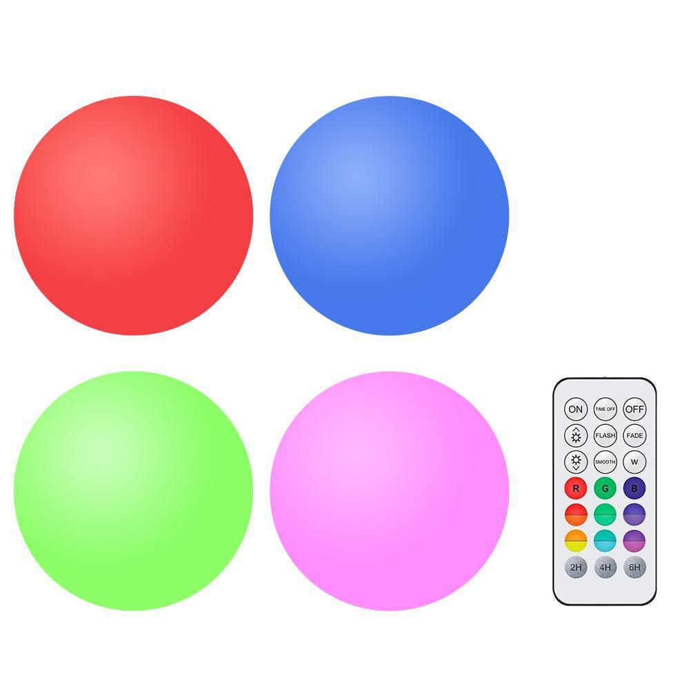 Drijvende Zwembad Verlichting Waterdicht Onderwater Licht Led Bal Lichten Terreinverlichting Zwembad Lampen Outdoor Decor Bal Lichten: 4pcs