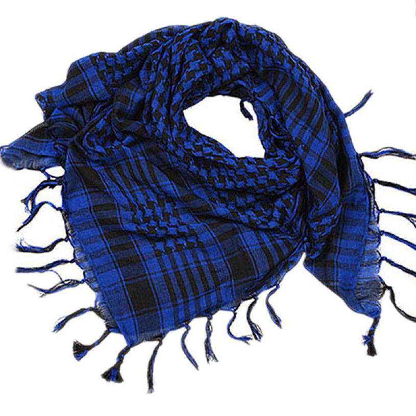 Unisex Women Men Arab Shemagh Keffiyeh Palestine Scarf Shawl Wrap Unique Sales #J05: Blue