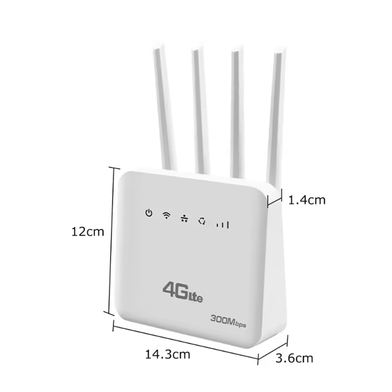 CLM920 4G router wireless router 300Mbps 2*LAN port 1*USB port 4 external antenna TO WIFI 4G TO LAN 4G LTE CPE4G