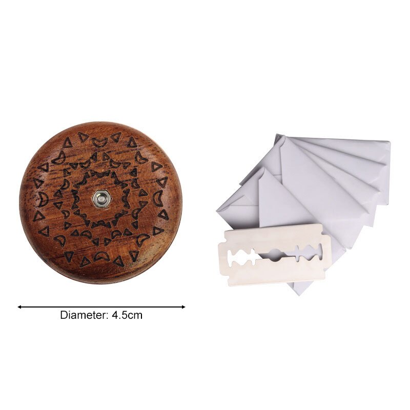 1Pcs Kitchenware Bread Scoring Cutter Portable Round Shape Baking Tool Wooden/Metal Non-slip Decorative Pattern Kitchen DIY Mold: Pattern 5