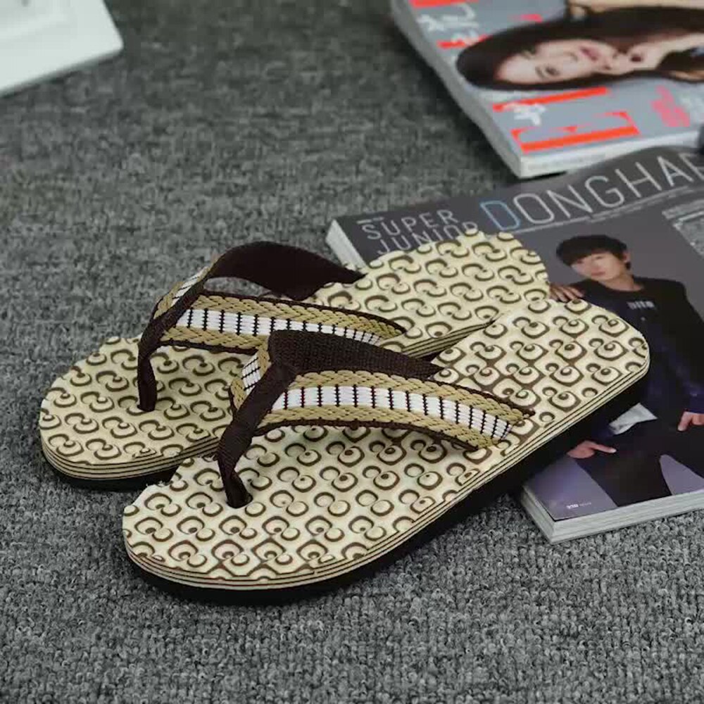 Chanclas de masaje para hombre, sandalias de playa, zapatos informales cómodos, chanclas de , calzado de verano qt213