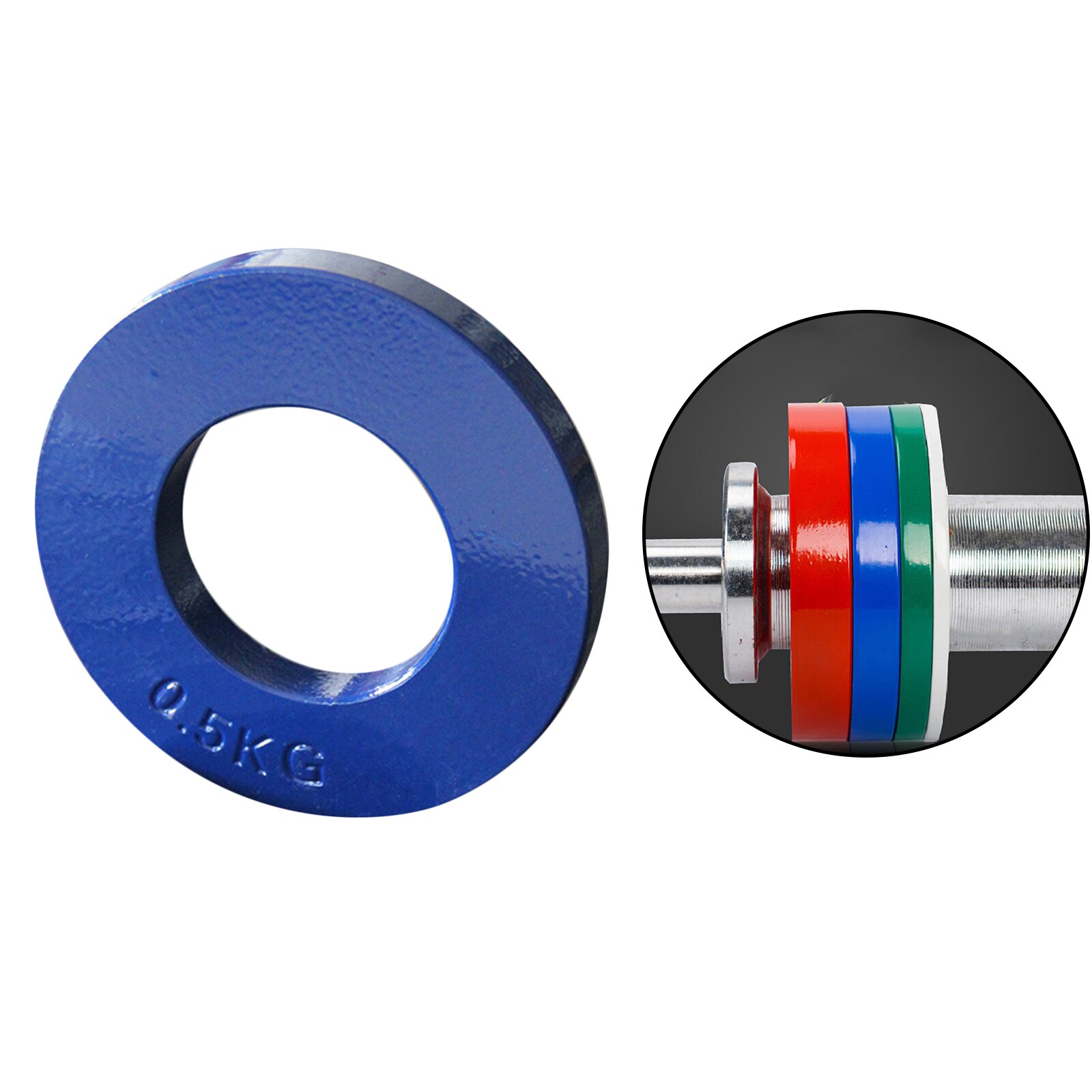 2 'Olympische Fractionele Gewicht Platen Power Lifting Oefening Fractie Discs Micro Gewicht Platen: Blue 0.5kg