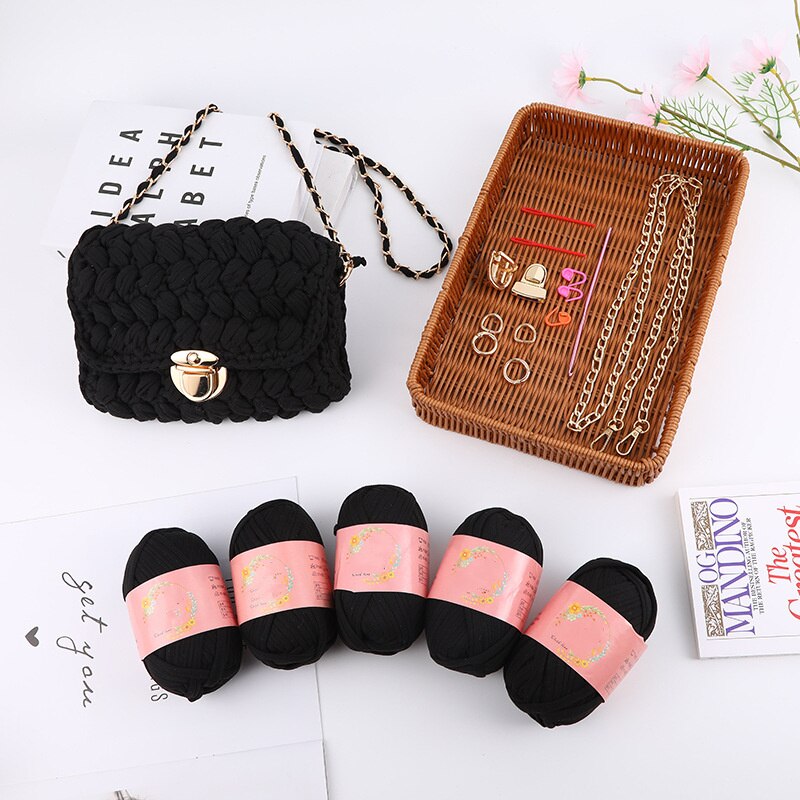 DIY Material Package Handwoven Handmade Crochet Shoulder Messenger Bag Best for Girlfriend: A2