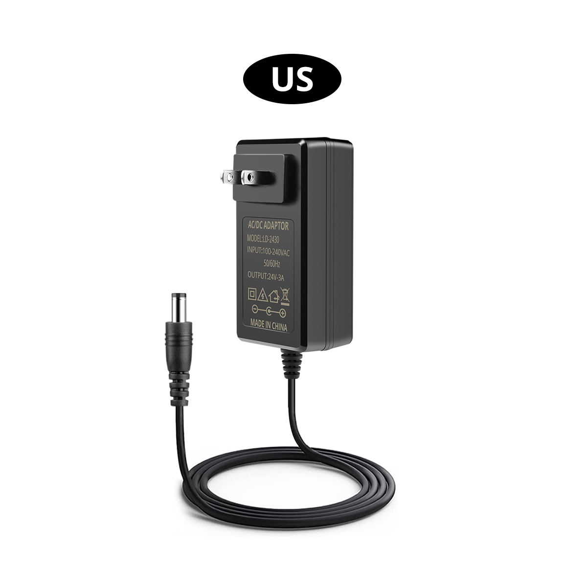 Universal Power Supply Adapter DC24V 2A 3A Lighting Transformer LED Driver EU/US For Home Applicances Equipment: Blue / 3A