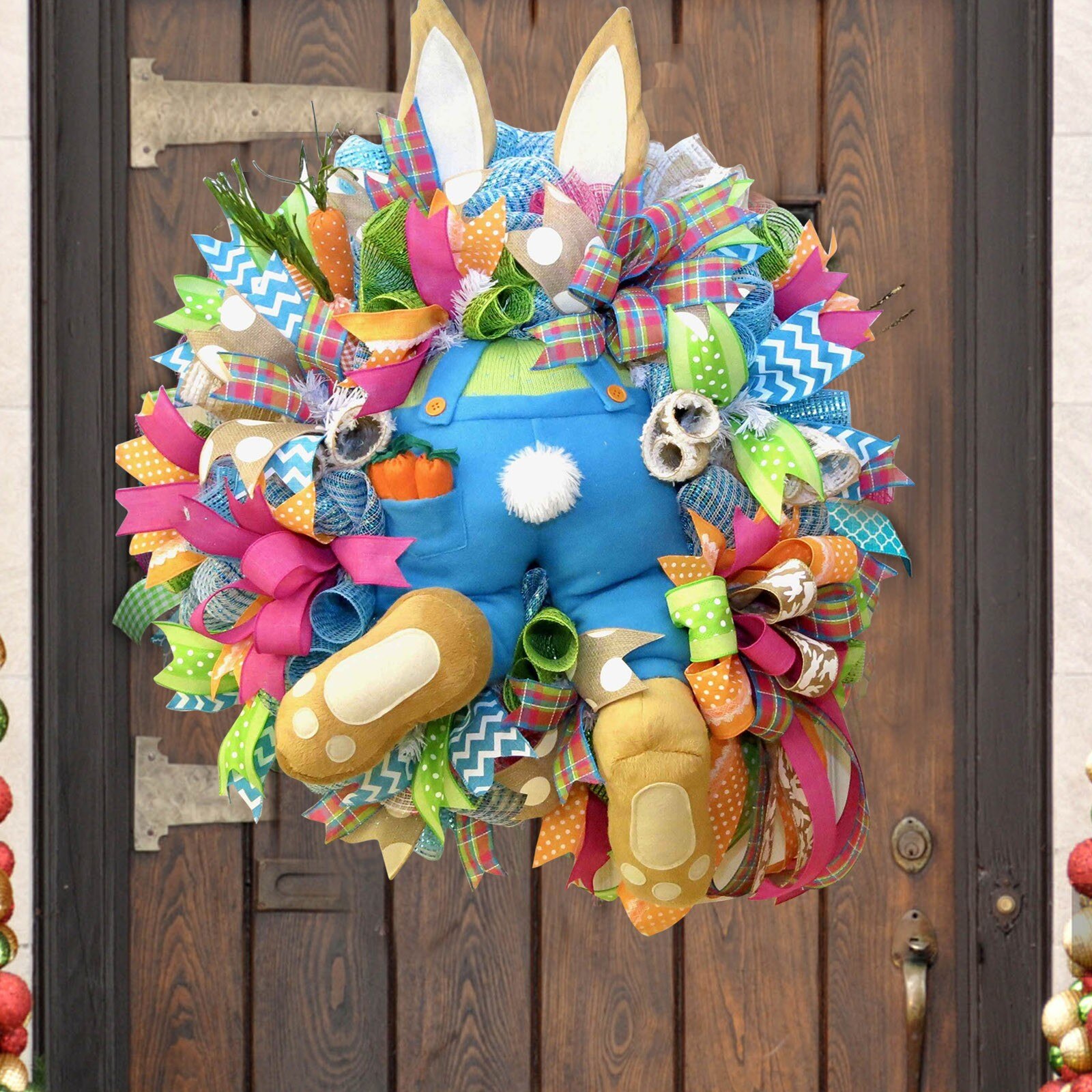 F# Easter Bunny Butt Wreath Kit Door Decorations Easter Spring Outdoor Hanging Easter Decorations For Home Wielkanoc Dekoracje
