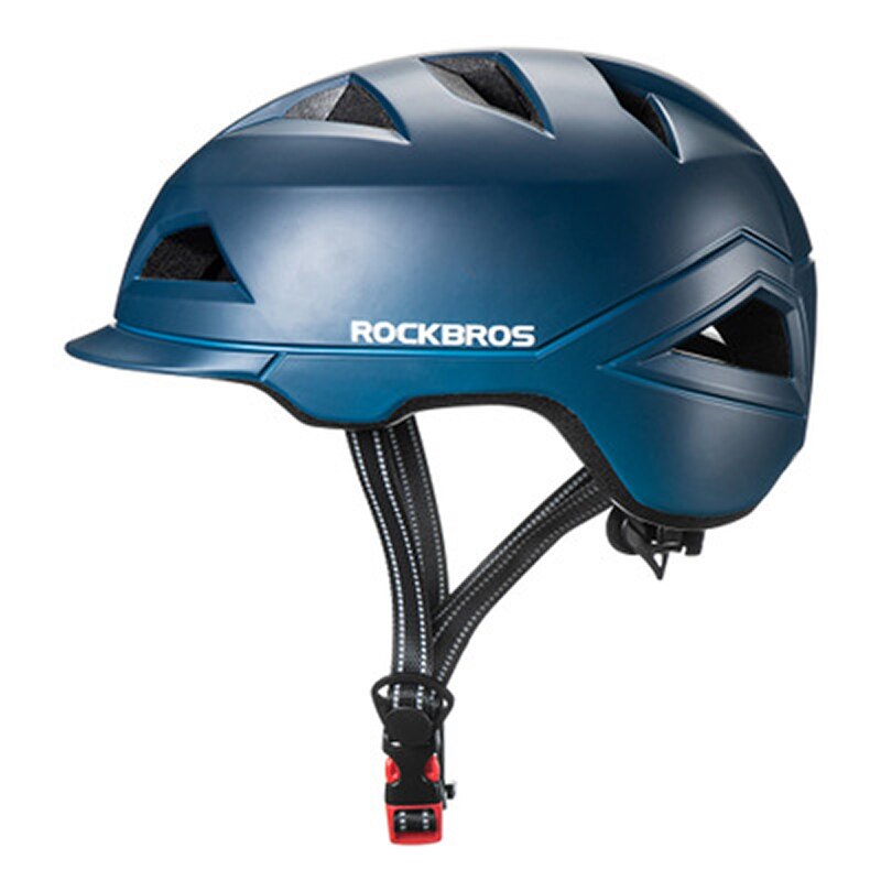 Rockbros Ultralight Stad Fietshelm Mannen Vrouwen Integraal Gegoten Motocycle Elektrische Fiets Veiligheid Hoed Racefiets Fietshelm: BL no Taillight