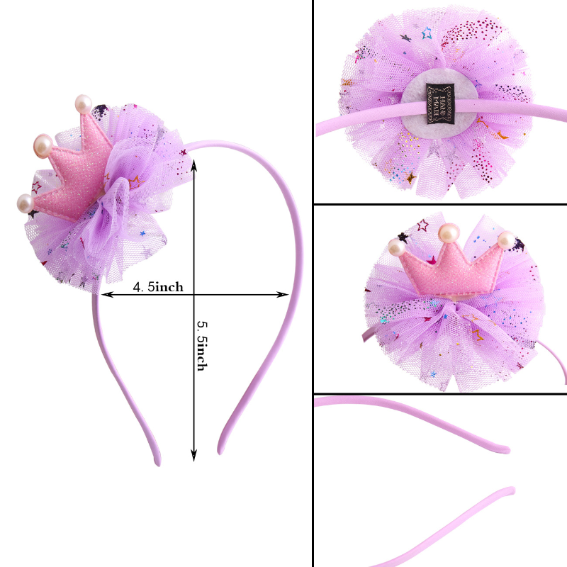 Diadema de flores con corona de niños, accesorios de bebé niña, 1 unidad
