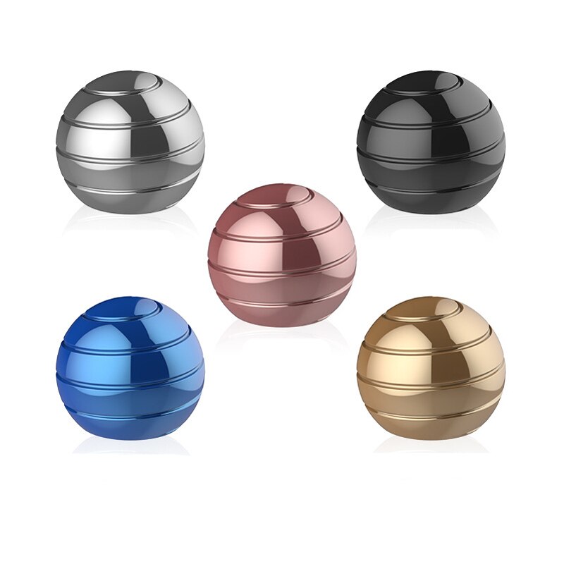 Decompression Finger Gyroscope Rotating Gyro Spherical Desk Gyroscope Desk Toy Optical Illusion Flowing Finger Toy For Adult