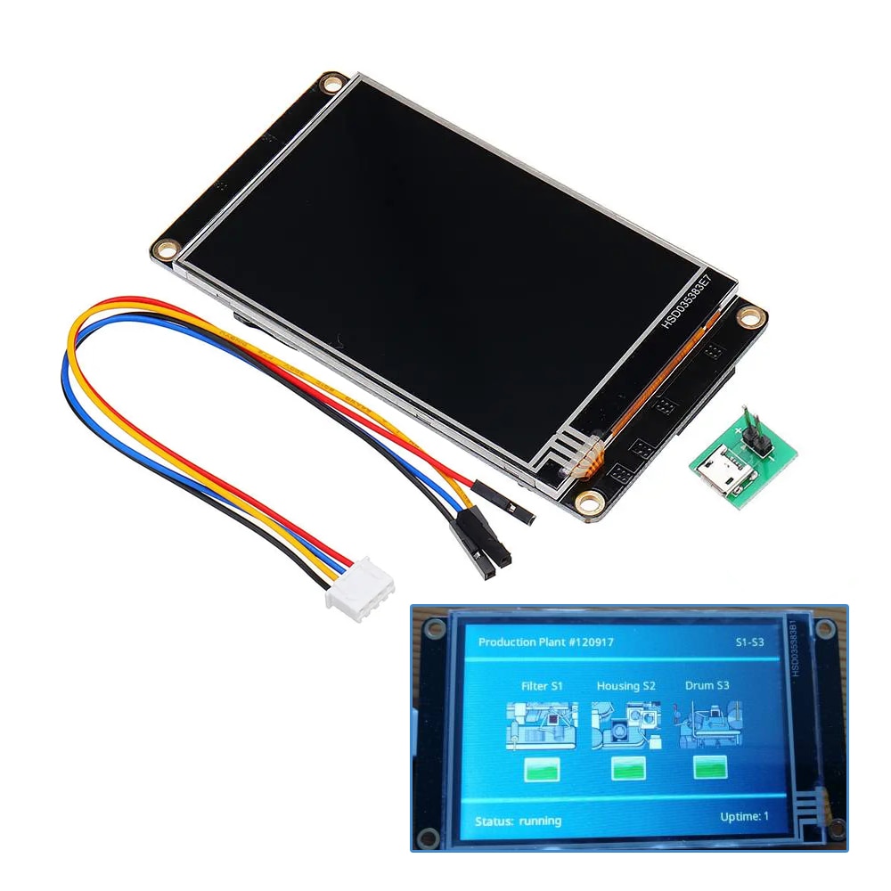 Nextion Enhanced NX4832K035 3.5 Inch HMI Intelligent Smart USART UART Serial Touch TFT LCD Screen Module Display Panel For Raspb