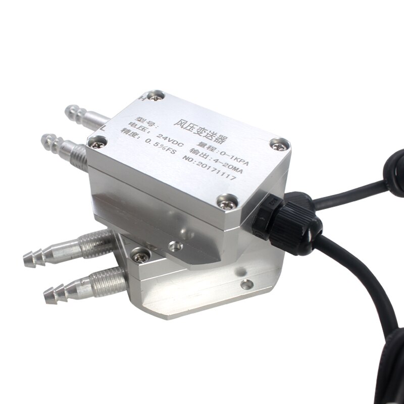 0-10V Output DC12-36V Digital Wind Differential Pressure Transmitter Air Differential Pressure Transducer