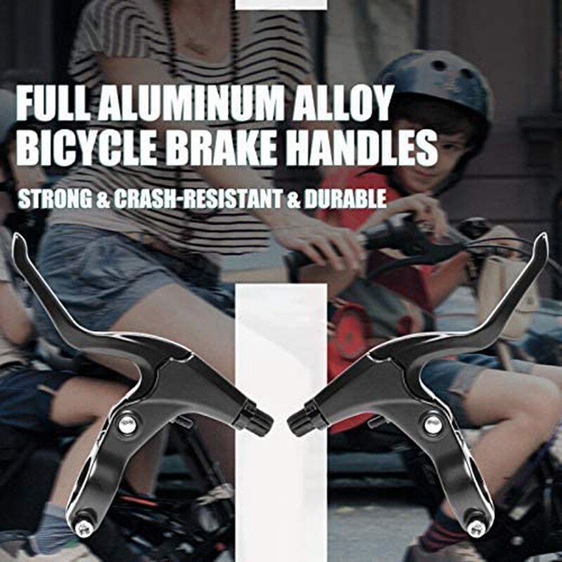 Fahrradbremshebel aus aluminiumlegierung für mountainbike, rennrad, faltrad, mtb, schwarz: Default Title