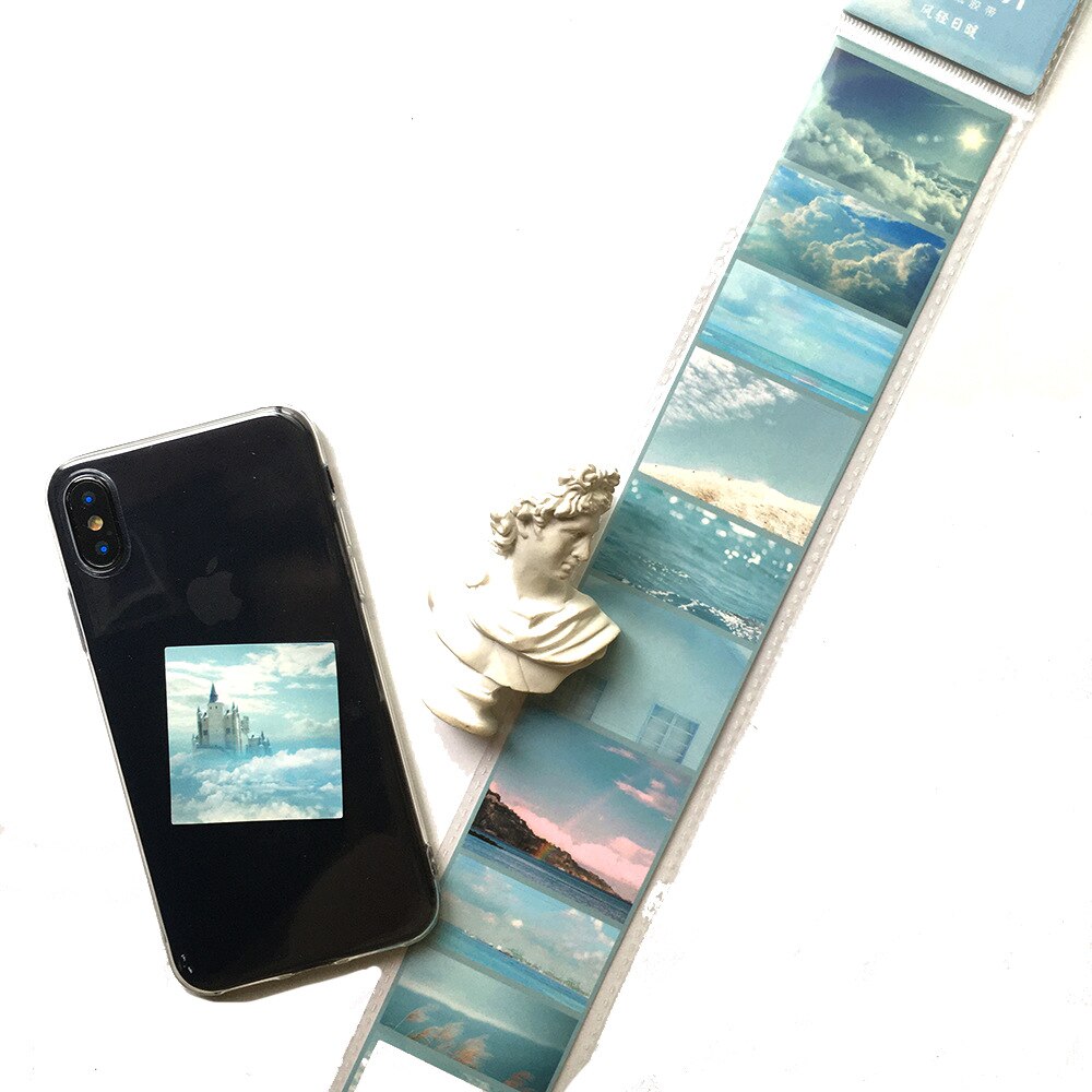 8Pcs/pack Time Fragment Series Journal Decorative Stickers Scrapbooking Stick Label Diary Stationery Album Film Stickers: 6