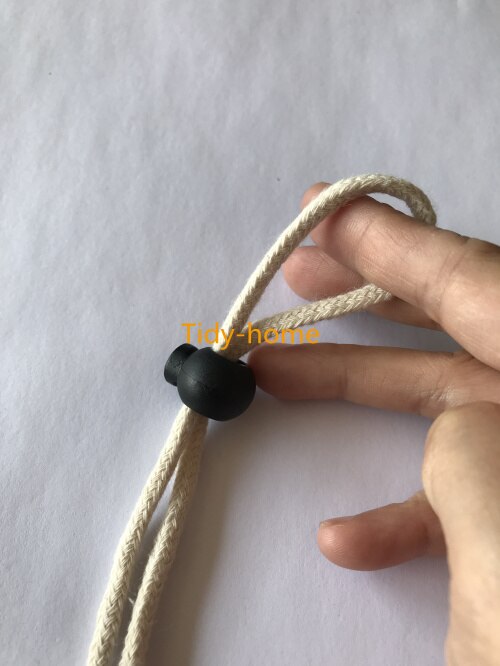 10 Stuks Zwart Plastic Koordvergrendeling Touw Stop Touw Lock Plastic Koord Schakelt Cord End Stopper Schoenveter Stopper