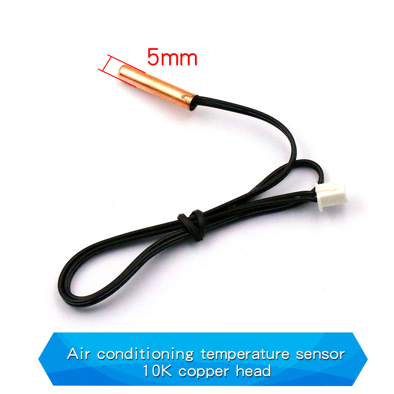 2 Stück Klimaanlage Temperatur sensor 5k 10k 15k 20k 25k 50k 100k Conditioner Rohrs ensor Gummi kopf Kupfer kopf: Blau